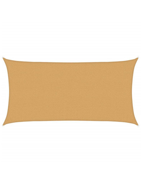 Vela Parasole 160 g/m² Rettangolare Sabbia 2x3,5 m in HDPE