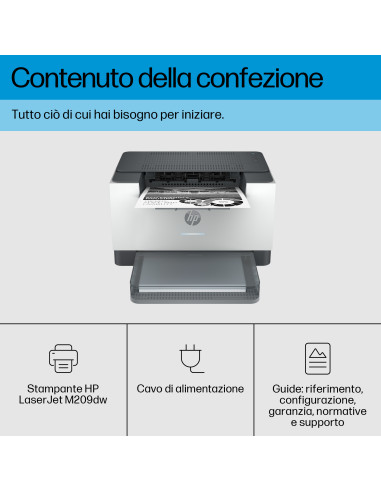 HP LaserJet M209dw Wireless Bianco e nero Stampante, Fronte/retro