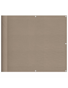 Paravento da Balcone Tortora 90x700 cm 100% Poliestere Oxford