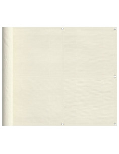 Paravento da Balcone Crema 90x1000 cm 100% Poliestere Oxford