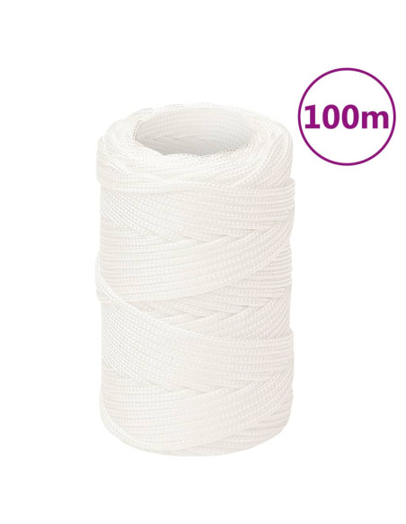 Corda per barca Completamente Bianca 2 mm 100 m in Polipropilene