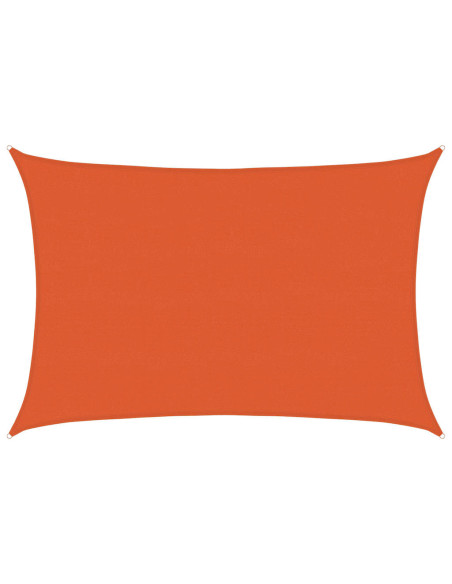 Vela Parasole 160 g/m² Rettangolare Arancione 5x6 m in HDPE