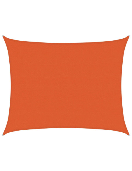 Vela Parasole 160 g/m² Rettangolare Arancione 6x8 m in HDPE