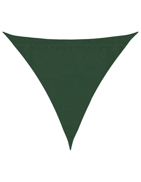 Vela Parasole 160 g/m² Verde Scuro 3x3x3 m in HDPE
