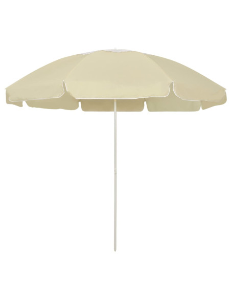 Ombrellone da Spiaggia Giallo Sabbia 240 cm