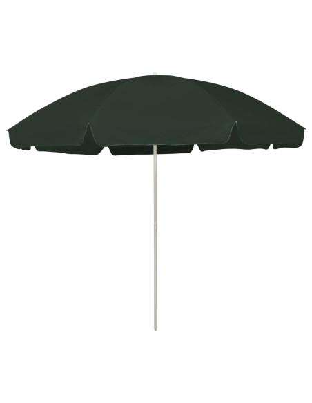 Ombrellone da Spiaggia Verde 300 cm