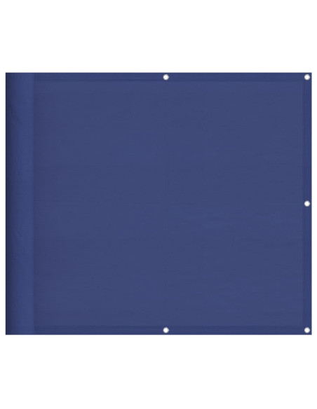Paravento da Balcone Blu 90x800 cm 100% Poliestere Oxford