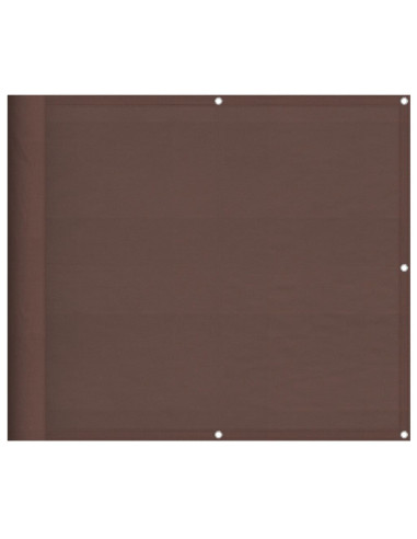 Paravento da Balcone Marrone 90x700 cm 100% Poliestere Oxford