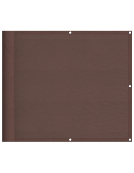 Paravento da Balcone Marrone 90x700 cm 100% Poliestere Oxford