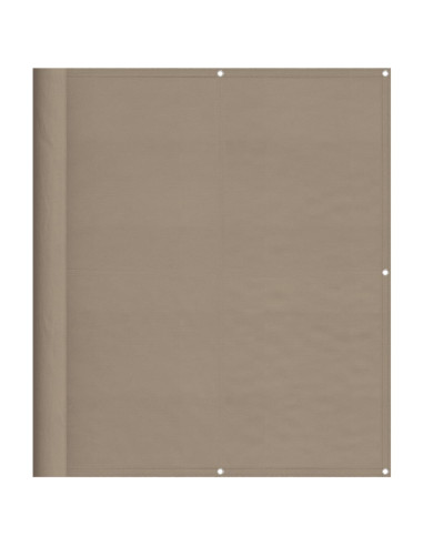 Paravento da Balcone Tortora 120x700 cm 100% Poliestere Oxford