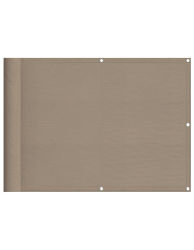 Paravento da Balcone Tortora 75x1000 cm 100% Poliestere Oxford
