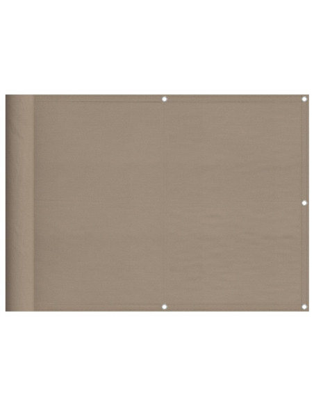 Paravento da Balcone Tortora 75x1000 cm 100% Poliestere Oxford