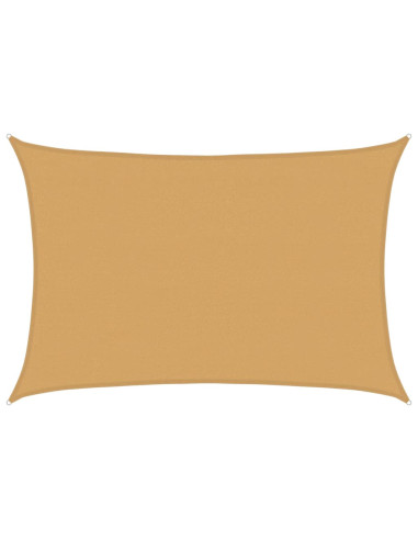 Vela Parasole 160 g/m² Rettangolare Sabbia 4x6 m in HDPE