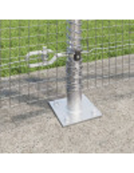 Palo della recinzione Argento