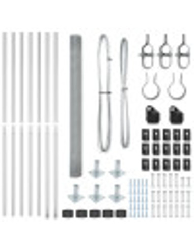 Palo della recinzione Argento