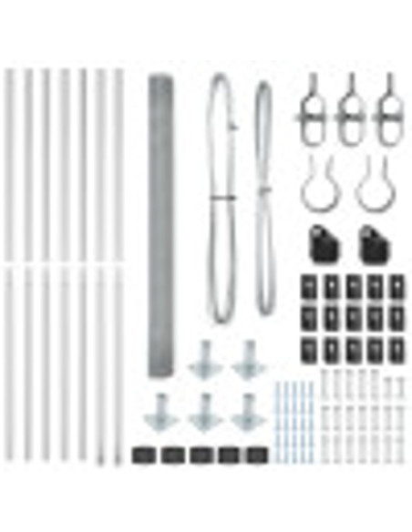 Palo della recinzione Argento