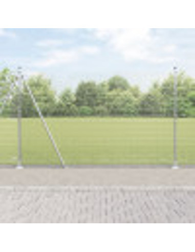 Palo della recinzione Argento 25 x 1,4 m (rete 12 x 12 mm)