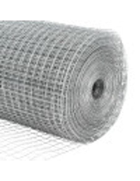 Palo della recinzione Argento Rete 25 x 1,5 m (rete 16 x 16 mm)