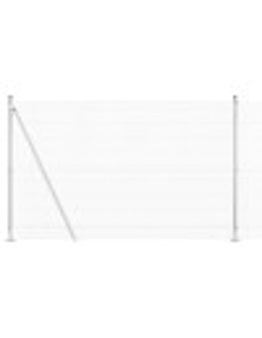 Palo della recinzione Argento 25 x 1,6 m (rete 12 x 12 mm)