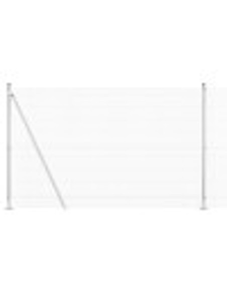 Palo della recinzione Argento 25 x 1,6 m (rete 12 x 12 mm)