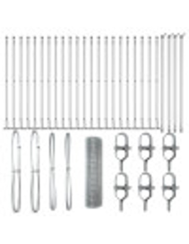 Palo della recinzione Argento 50 x 0,4 m (mesh 19 x 19 mm)