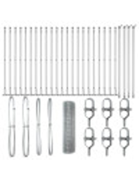 Palo della recinzione Argento 50 x 0,4 m (mesh 19 x 19 mm)