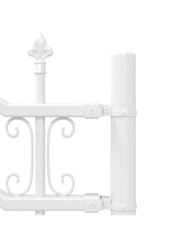 Recinzione per Giardino KAMPEN 240 x 228 cm Mesh Bianco