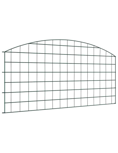 Set di Recinzione per Stagno 5 pcs Verde 100 x 50 cm Acciaio