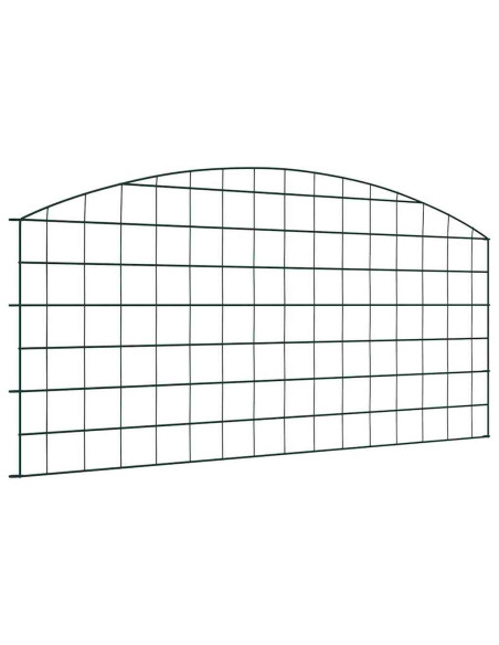 Set di Recinzione per Stagno 5 pcs Verde 100 x 50 cm Acciaio