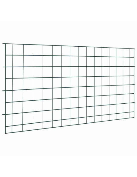 Set di Recinzione per Stagno 5 pcs Verde 100 x 50 cm Acciaio