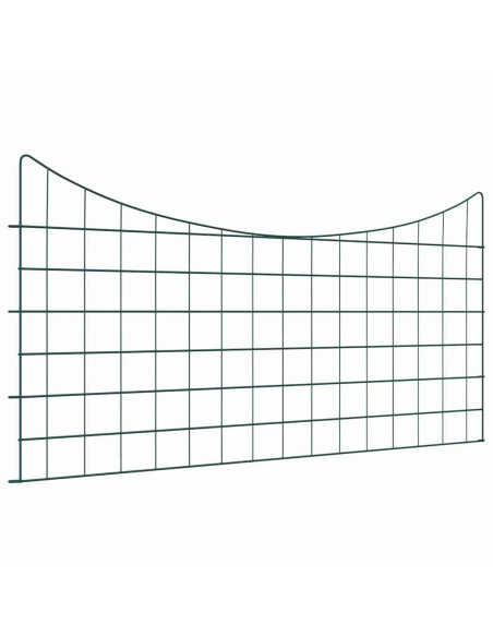 Set di Recinzione per Stagno 5 pcs Verde 100 x 50 cm Acciaio