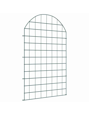 Set di Recinzione per Stagno 8 pcs Verde 50 x 80 cm Acciaio