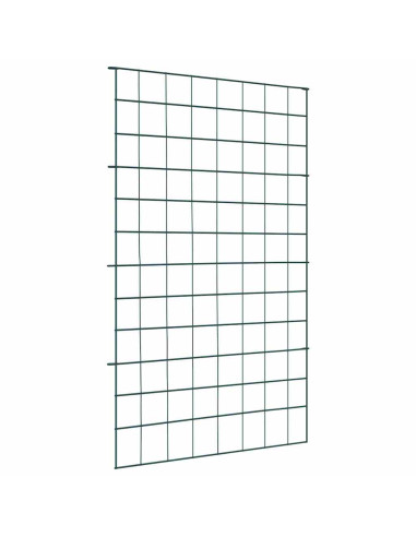 Set di Recinzione per Stagno 8 pcs Verde 50 x 80 cm Acciaio