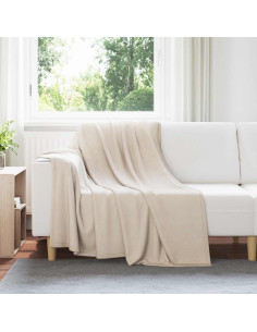 Coperta Beige 200 x 150 cm Panno