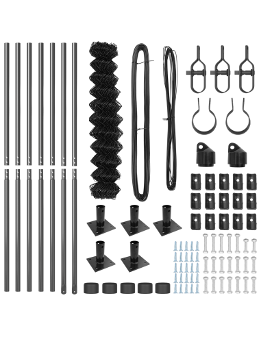 Palo della recinzione Grigio 10 x 1 m (rete 60 x 60 mm)