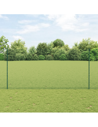 Recinzione con Posto Verde 1,5 x 50 m Acciaio e PVC