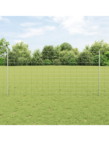 Recinzione con Posto Argento 1,2 x 50 m Acciaio