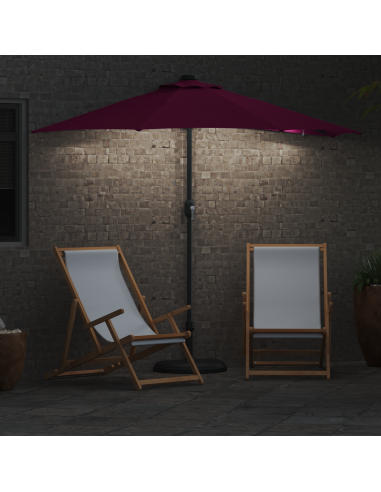 Ombrello da giardino Rosso Bordeaux 294 x 150 x 223 cm