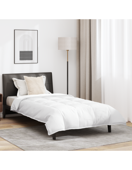 Duvet 2-in-1 con cuscino 2 pcs Bianco Piuma d'anatra