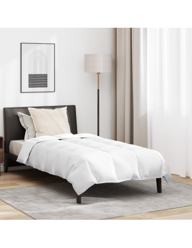 Duvet Estivo con cuscino 2 pcs Bianco Piuma d'anatra