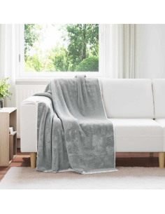 Coperta Grigio 130 x 150 cm Panno