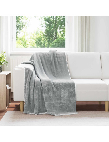 Coperta Grigio 130 x 150 cm Panno