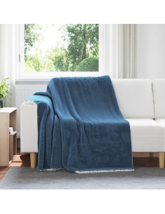 Coperta Blu navy 150 x 200 cm Panno