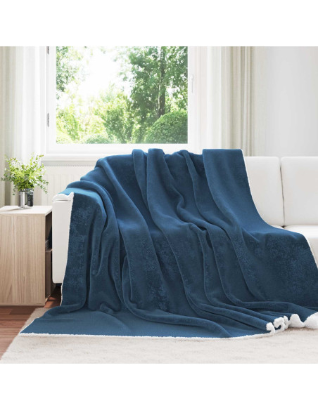 Coperta Blu navy 240 x 270 cm Panno