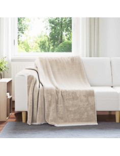 Coperta Beige 150 x 200 cm Panno