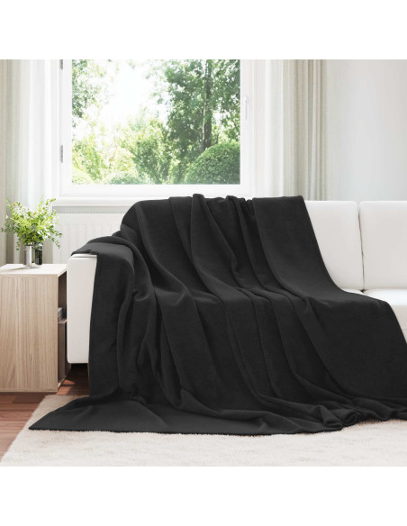 Coperta Nero 240 x 270 cm Panno