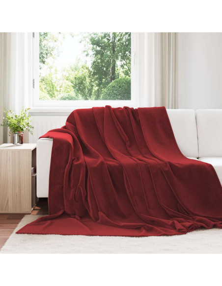 Coperta Rosso Bordeaux 220 x 240 cm Panno