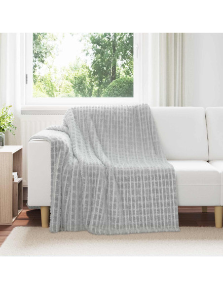 Coperte da Pile 6 pcs Grigio 200 x 150 cm Panno