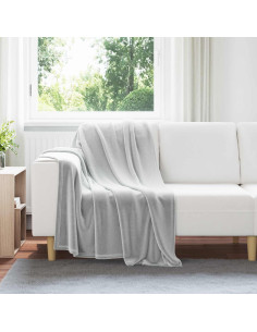 Coperte da Pile 6 pcs Grigio 130 x 150 cm Panno