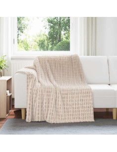 Coperta Beige 200 x 150 cm Panno
